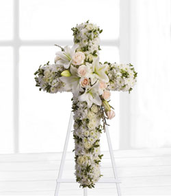 Flowers by Shirley - All white funeral flowers